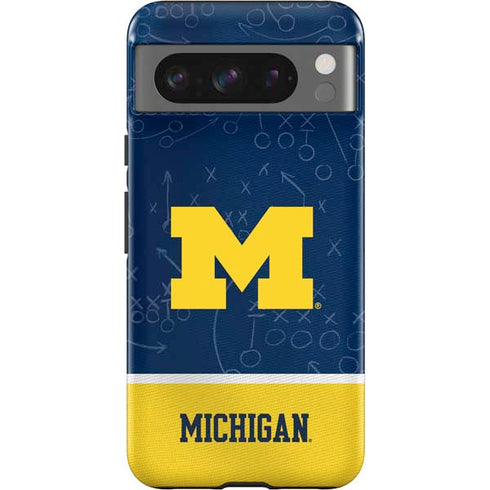 University of Michigan Jersey Split Google Pixel 8 Pro Impact Case